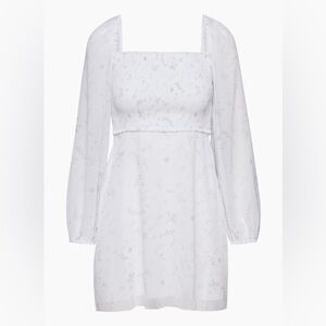 Aritzia - Wilfred Villa Smocked Mini Dress in Size 14 - NWT